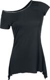 Chain Neckline Shirt, Black Premium by EMP, T-shirt