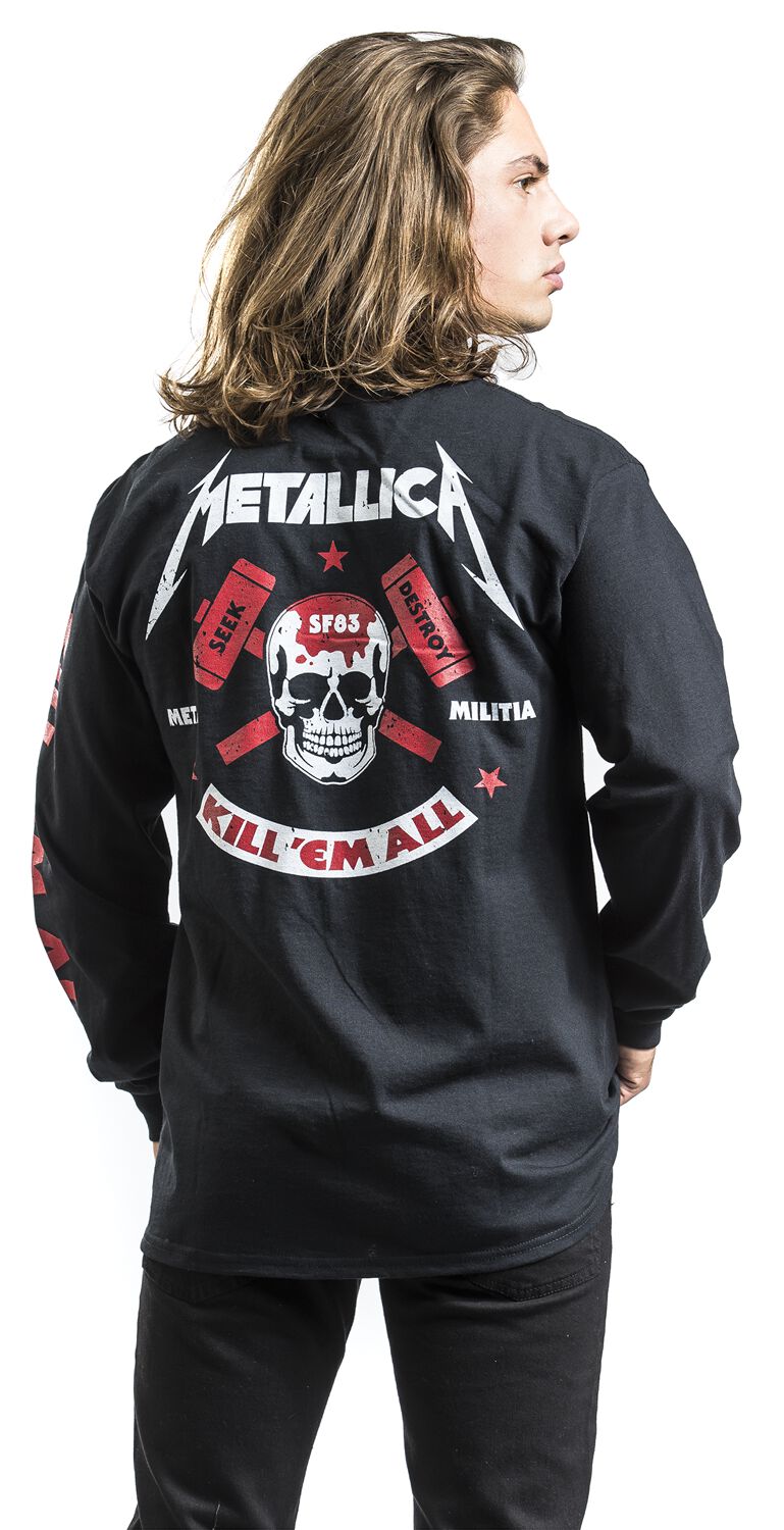 Kast mengsel ontgrendelen Kill 'Em All - Skull | Metallica Shirt met lange mouwen | Large