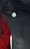 Black/Red Between-Seasons Jacket with Animal Print