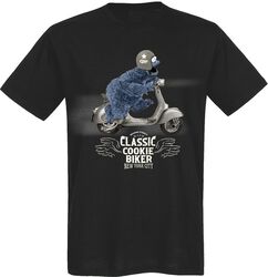 Koekiemonster - Classic Cookie Biker, Sesame Street, T-shirt