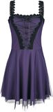 Short Dress with Lacing and Lace, Gothicana by EMP, Korte jurk