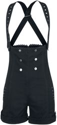 Gothic Dungarees, Gothicana by EMP, Korte broek