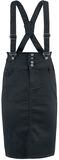 High Waist Strap Skirt, Gothicana by EMP, Korte rok