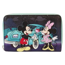Loungefly - Micky & Minnie Date Night Drive-In, Mickey Mouse, Portemonnee