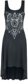 Gothicana X Anne Stokes - Black Dress with Print and Lacing, Gothicana by EMP, Korte jurk