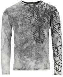 Longsleeve met runenprint, Black Premium by EMP, Shirt met lange mouwen