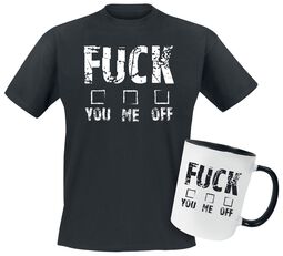 Geschenkdoos - Geschenkset - Fuck You Me Off, Slogans, T-shirt