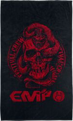 Skull ‘n’ Snake - Handdoek, EMP Special Collection, Baddoek