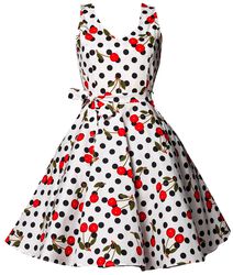 Swing Cherry Dress, Belsira, Medium-lengte jurk