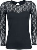 Black Lace, Gothicana by EMP, Shirt met lange mouwen