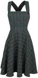 Peebles Pinafore Dress, Hell Bunny, Medium-lengte jurk
