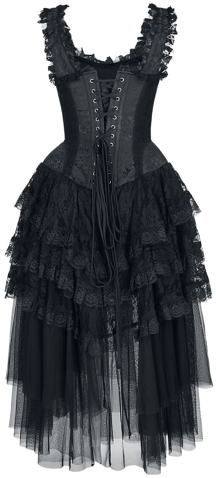 Elaborate Gothic Corset Dress Gothicana by EMP Midi-jurk Large