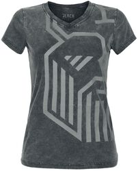 T-shirt met Vikinghoofd, Black Premium by EMP, T-shirt