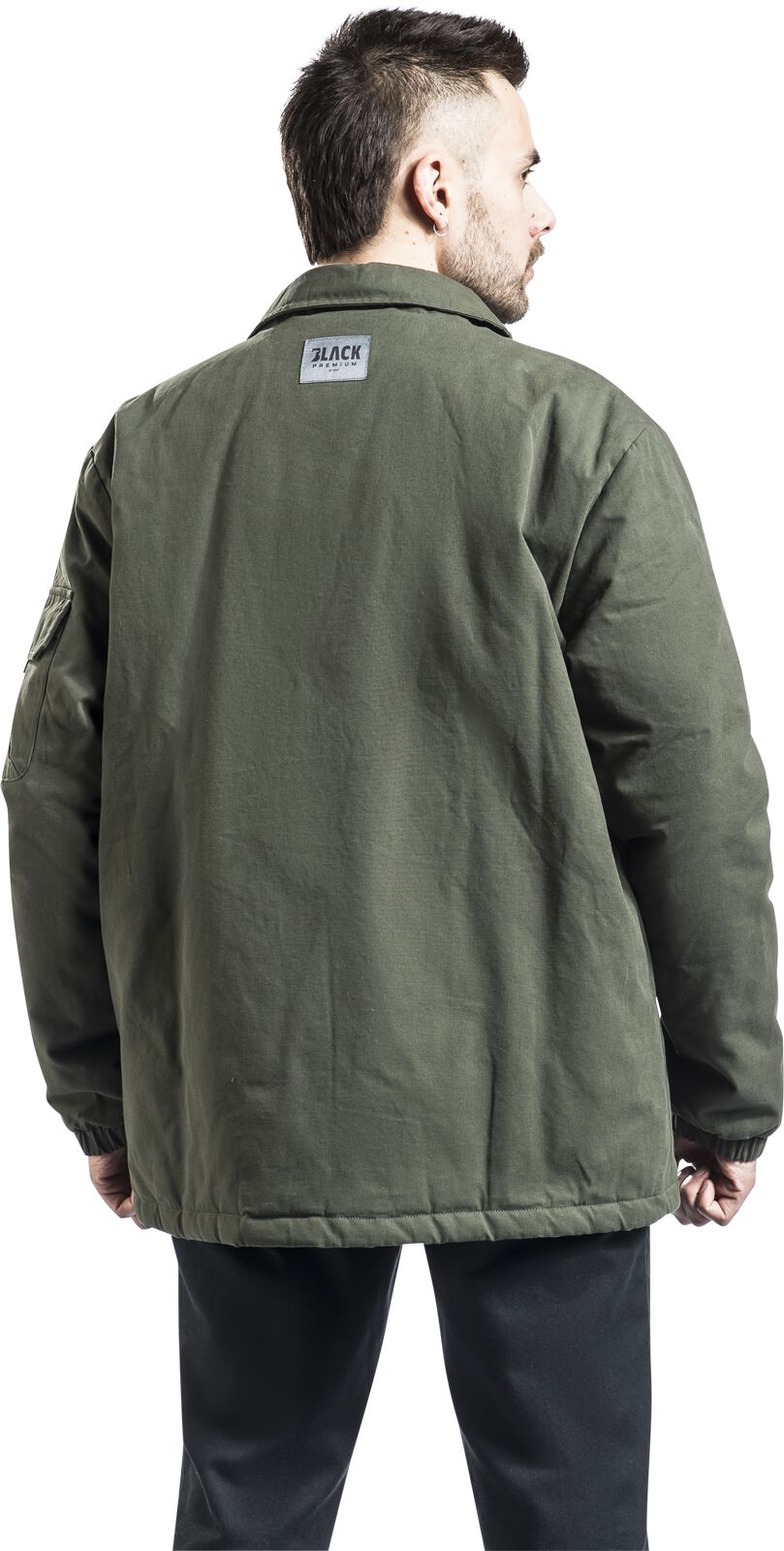 Black Premium by EMP Army Field Jacket Winterjas olijf M 100% katoen Basics