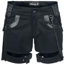 Black Chain Shorts, Gothicana by EMP, Hot Pants
