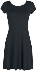Black Dress with Back Cut-out and Decorative Lacing