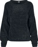 Ladies Oversized Chenille Sweater, Urban Classics, Sweatshirts