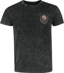 T-shirt With Skull Print, Black Premium by EMP, T-shirt