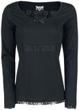 Laced Longsleeve, Black Premium by EMP, Shirt met lange mouwen