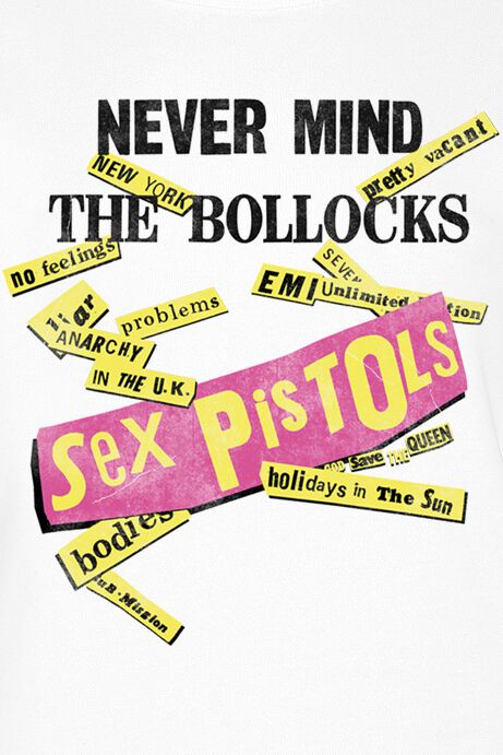 Never Mind The Bollocks Sex Pistols T Shirt Large