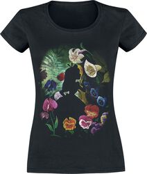 Black Flower, Alice in Wonderland, T-shirt