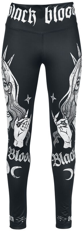 Leggings with Large Print on the Legs