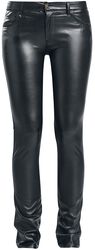 Faux Leather Trousers, Black Premium by EMP, Kunstlederen broeken