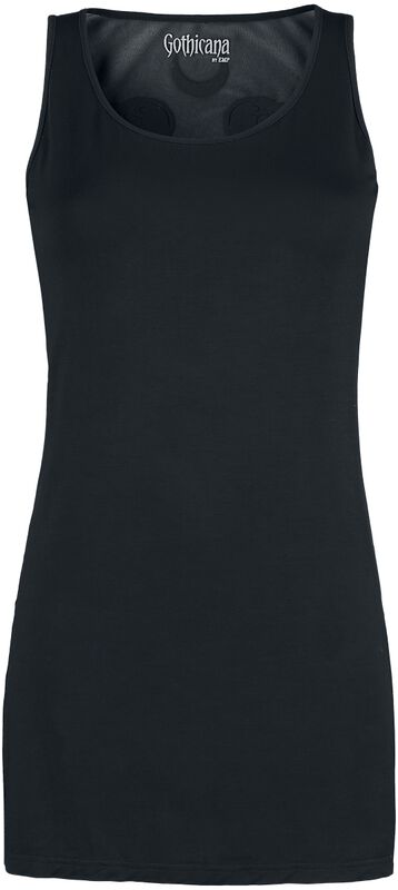 Black Top with Transparent Back Section