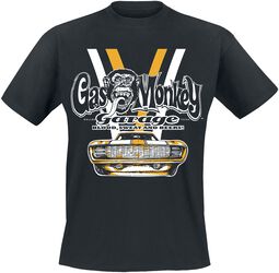 Yellow & White car, Gas Monkey Garage, T-shirt