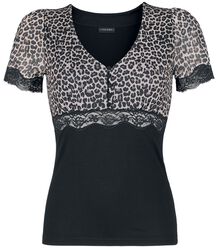 Romantic Leopard-Print Shirt, Vive Maria, T-shirt