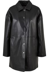 Ladies Faux Leather Coat, Urban Classics, Kunstlederen jas